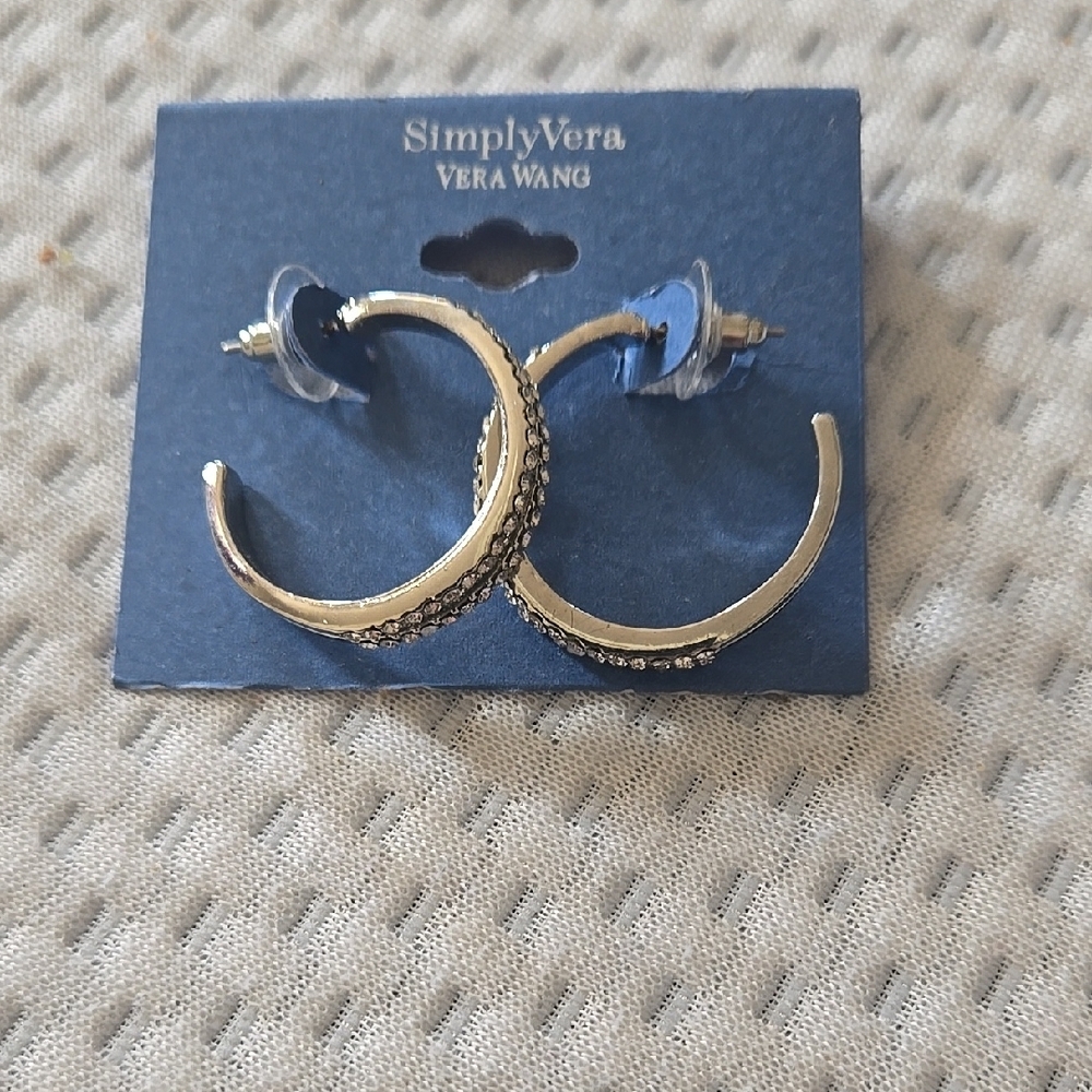 Simply Vera Vera Wang Silver Hoop Earrings